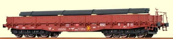 Heavy Duty Freight car Samms with load<br /><a href='images/pictures/Brawa/47005.jpg' target='_blank'>Full size image</a>